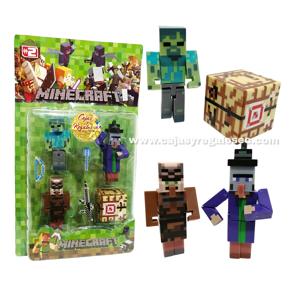 Minecraft Colección de 4 personajes