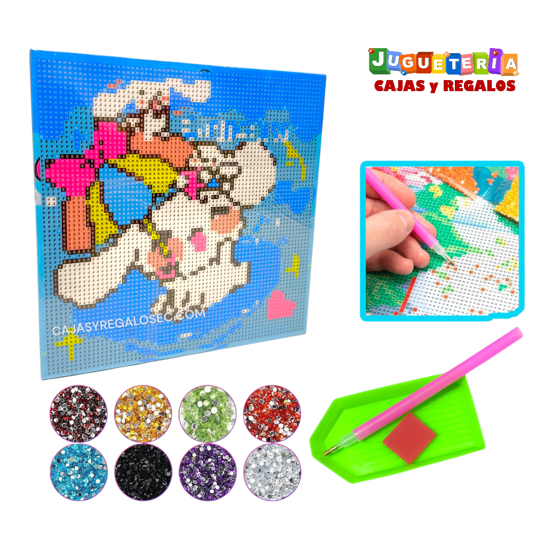 Cuadro Cinnamoroll - Pintura con Diamantes - Diamond Painting Ecuador - P4401