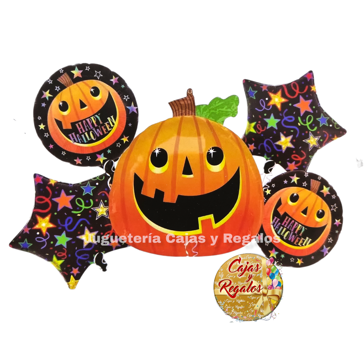 Bouquet Set de Globos - Halloween Calabaza