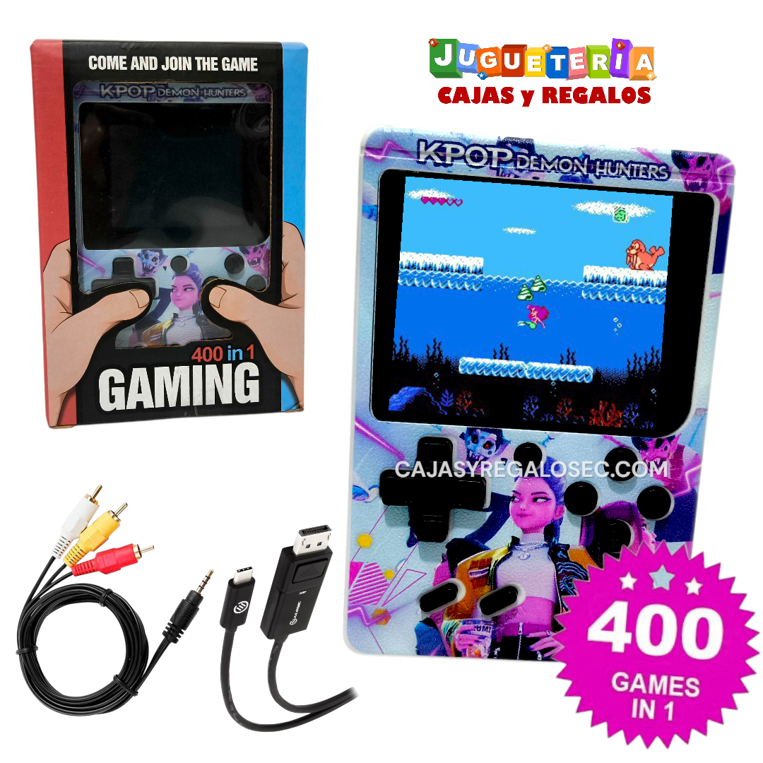 Consola de Juego Portatil - Consola Recargable Incluye 400 Juegos - P5252