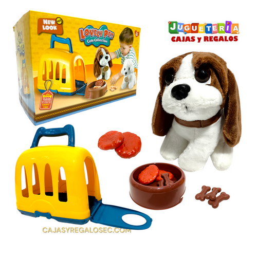 Peluche Perro con Transportador Juguetes Ecuador P2736