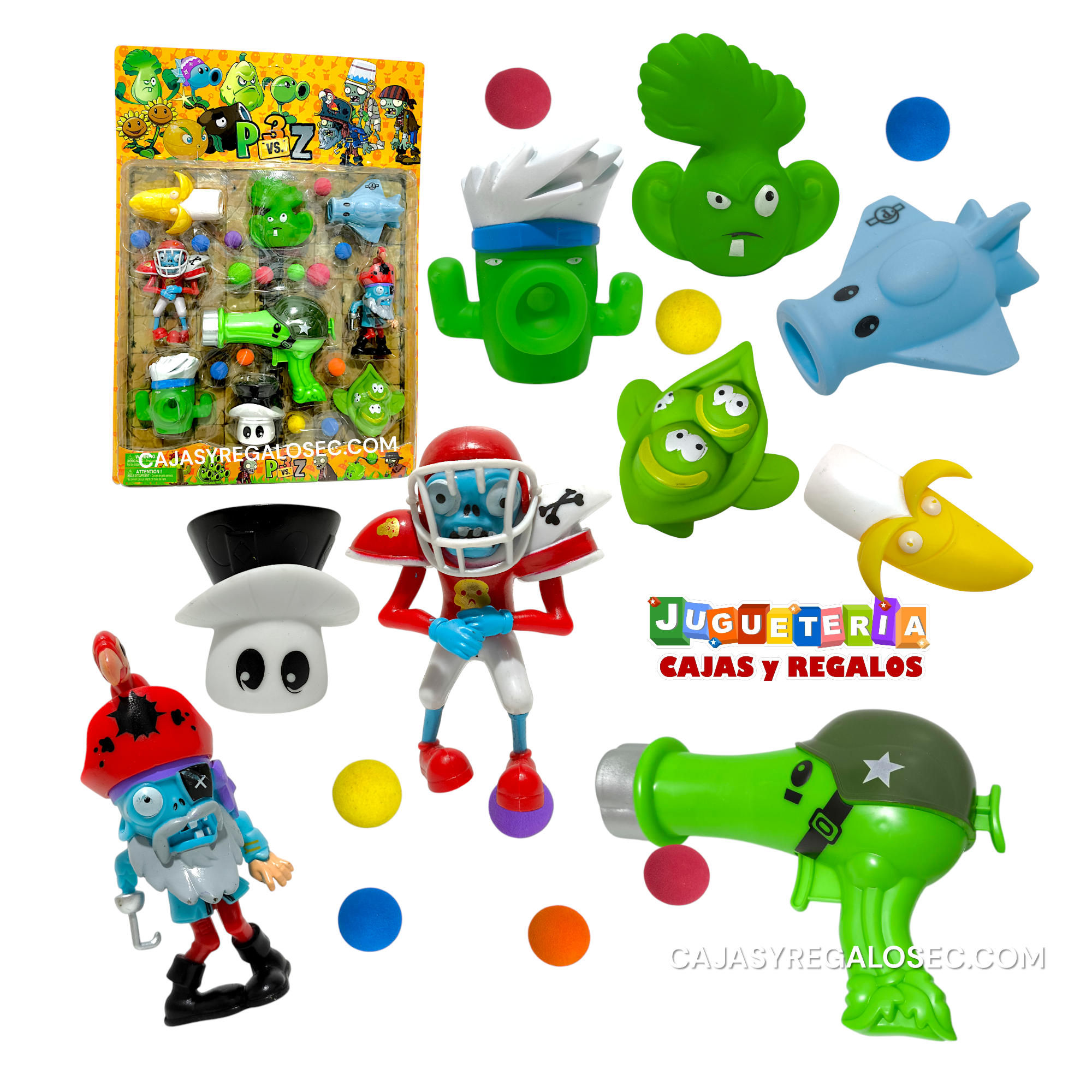 Juguete Plantas contra Zombies - Pistola Tiraguisante Plants vs Zombies - P1392