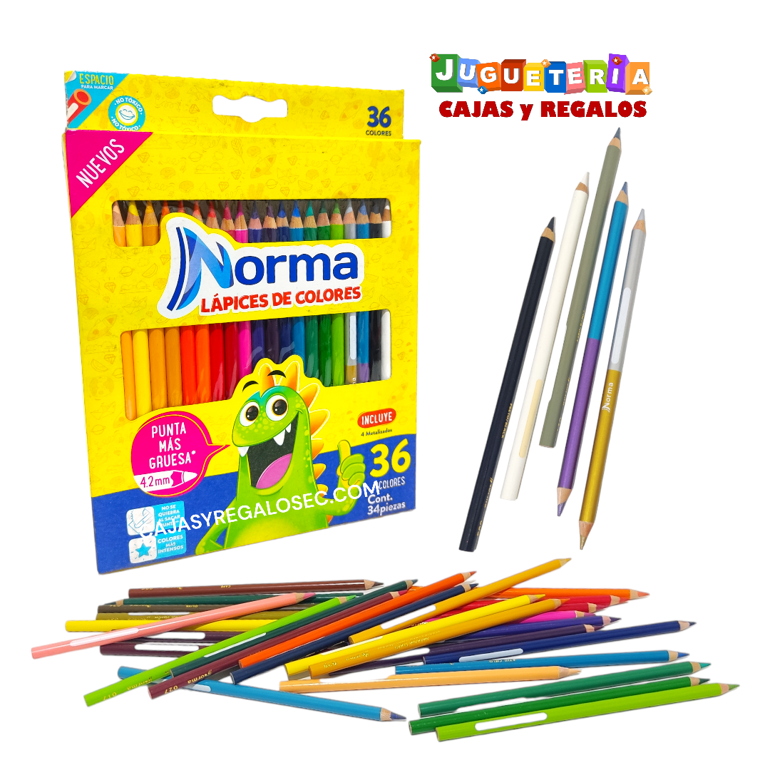 Lapices de Colores - Norma Original - Caja de 36 Colores - P0075