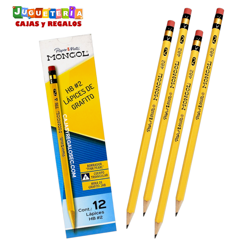 Lapiz Mongol Original- Caja 12 Lapiz de Escritura - Papelería Ecuador