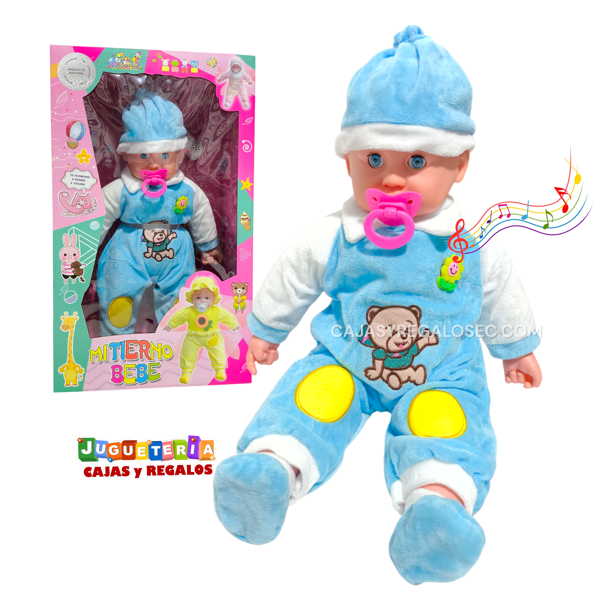 Muñeco Mi Tierno Bebe - Bebe Grande Musical - Juguete Ecuador - P4232