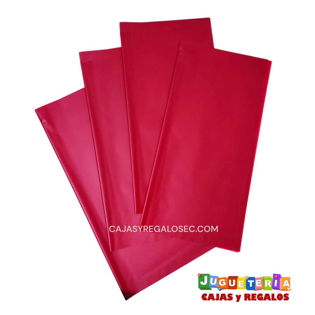 Papel Coreano Pliego - Llano Rojo - Unidad