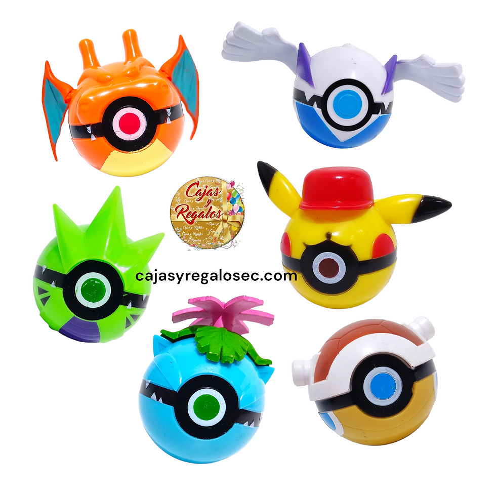 Juguete Pokebolas incluye 1 pokemon - Pokebolas con Diseños