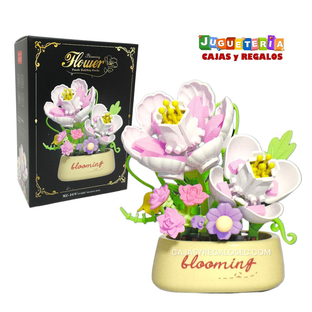 Bloques Armables - Flores con Maceta - Armables Varios Modelos - P5365