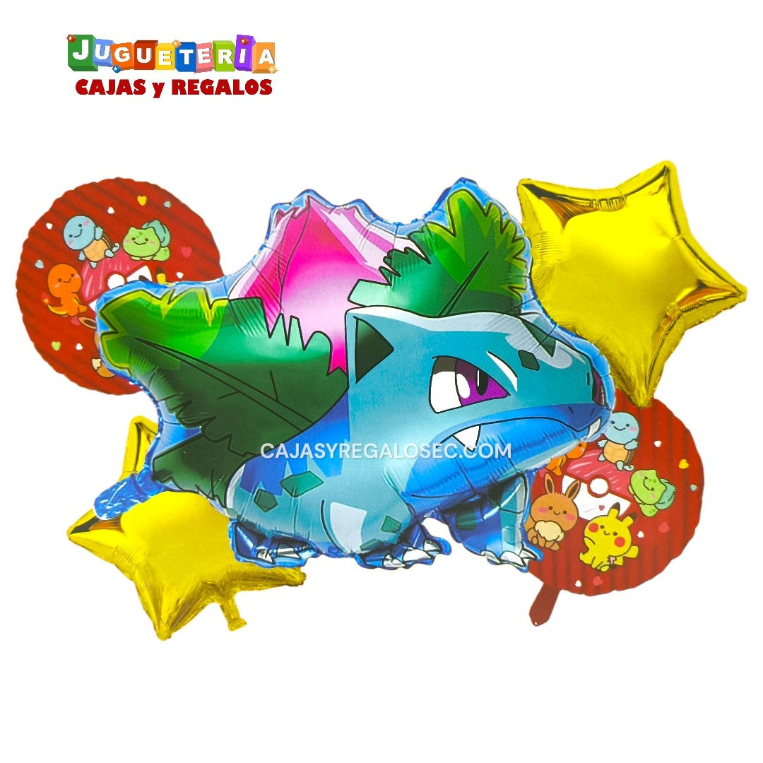 Bouquet Kit de 5 Globos - Pokemon - Globos Metalico Ecuador