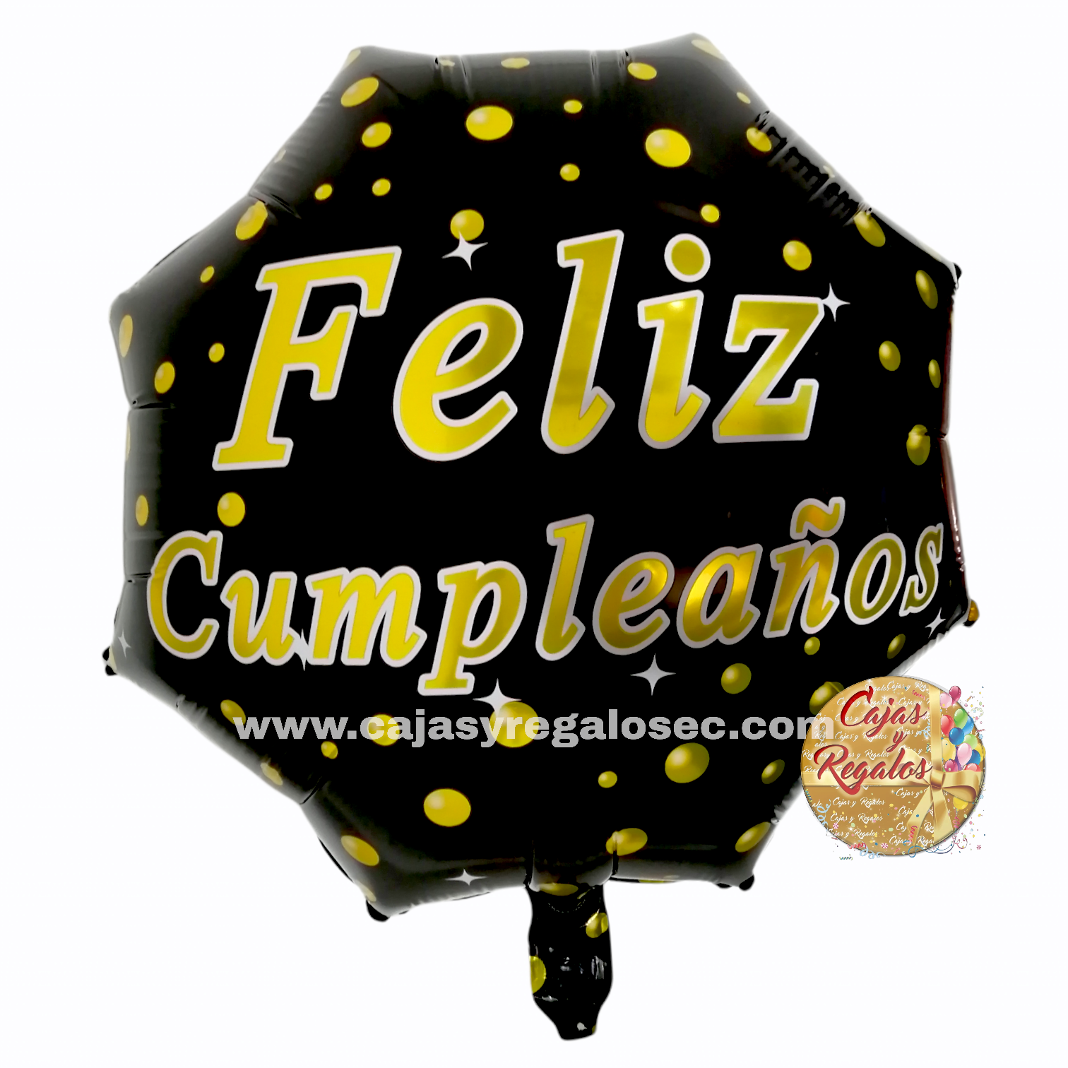 Globo de Aluminio Octágono Grande - Feliz Cumpleaños