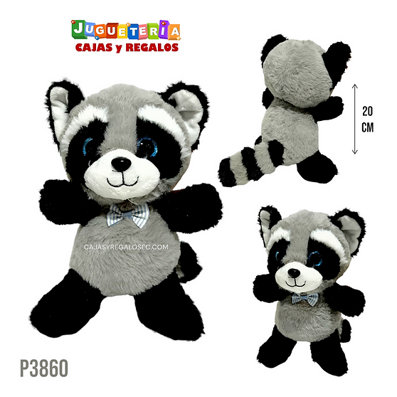 Peluche Mapache Peluche Kawaii Ecuador P3860 Cajasyregalosec