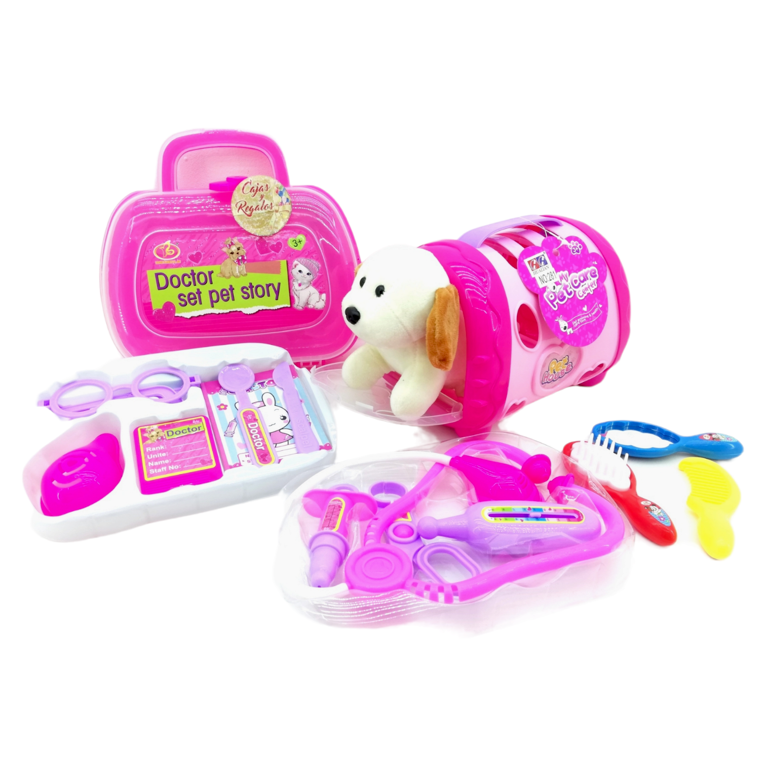 Kit Veterinario Peluche con accesorios