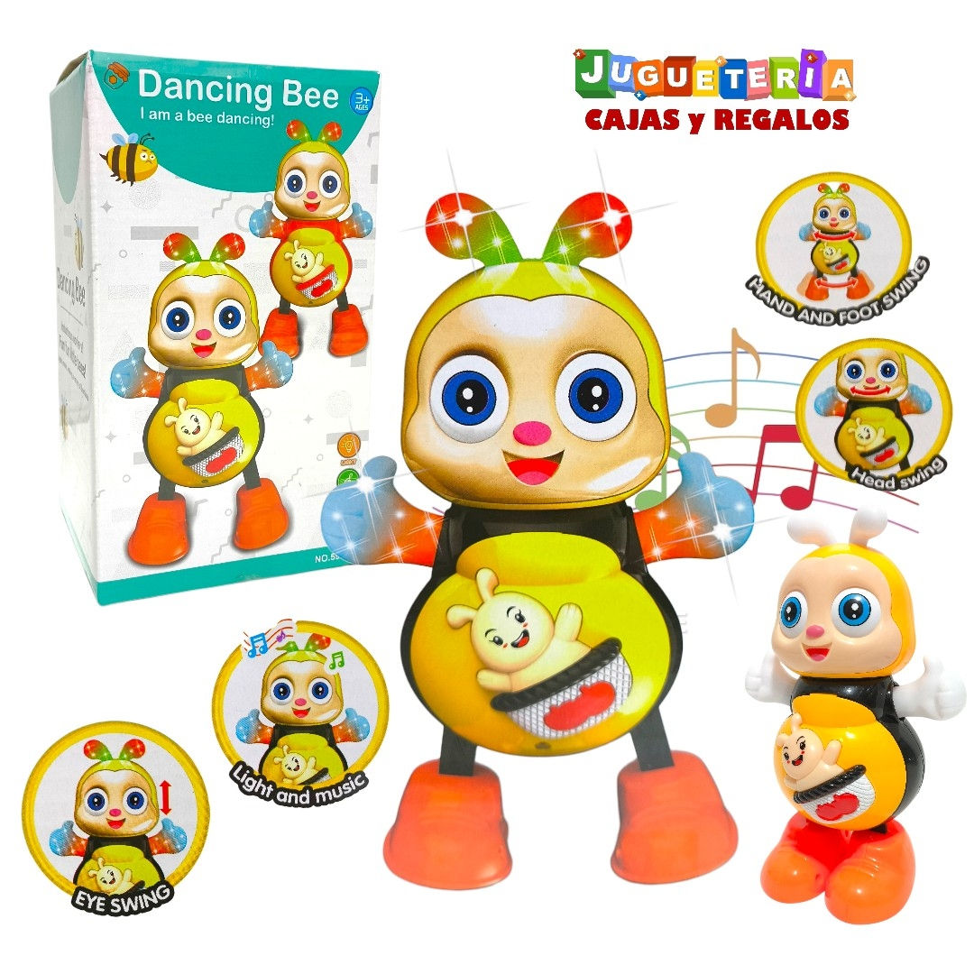 Muñeco Bailarin Abeja Bailarina - Didáctico Infantil Musical con Luz - P5419