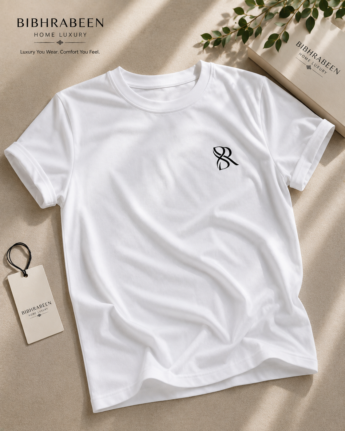 Titanium White Hand designed T-Shirt For men