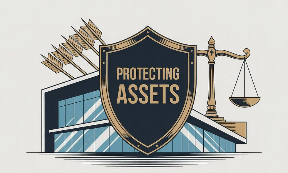 Vector checklist illustrating steps to protect businesses from MCA risks