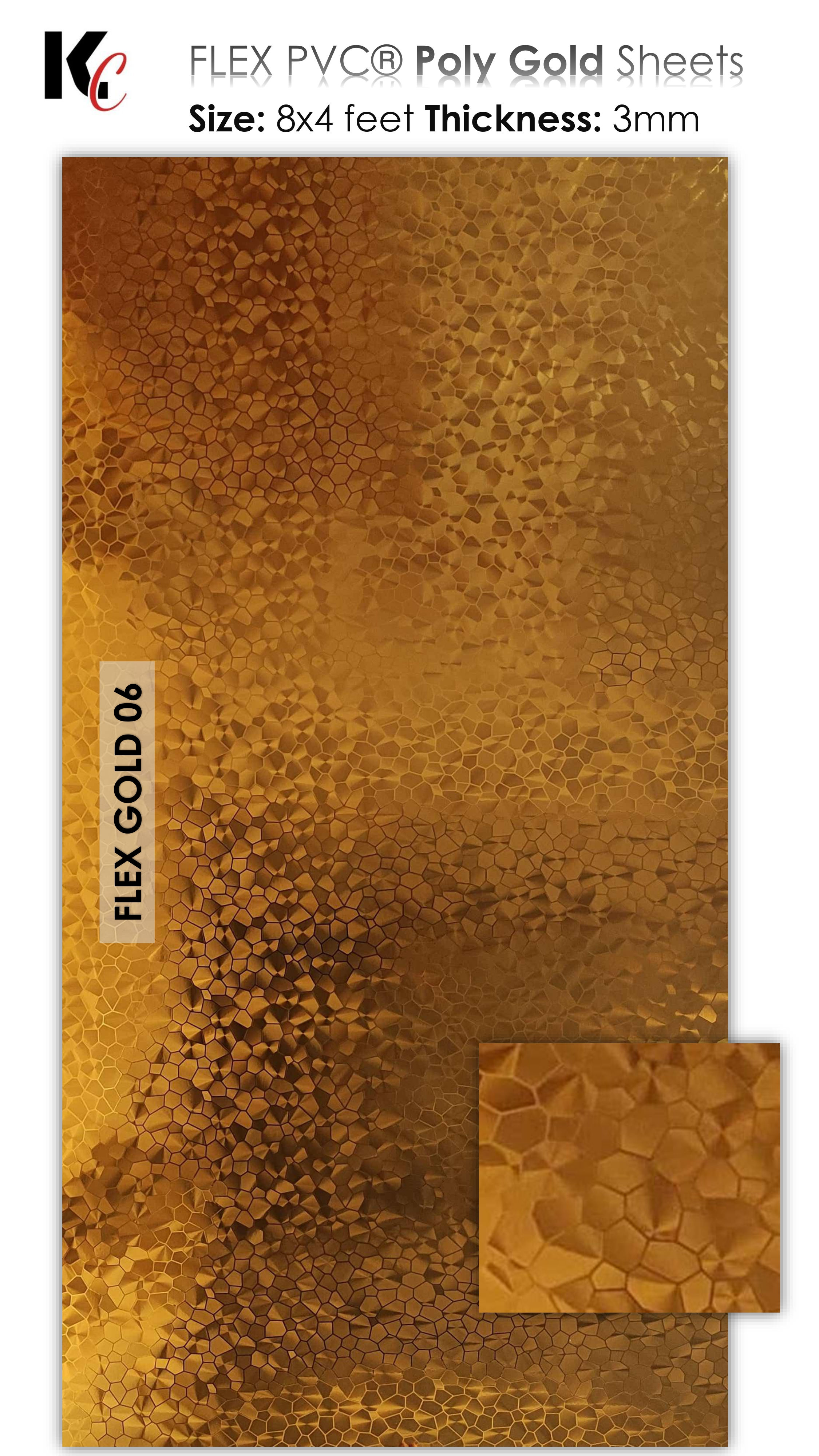 FLEX PVC GOLD 06, size 8x4ft (32 sq. ft.)