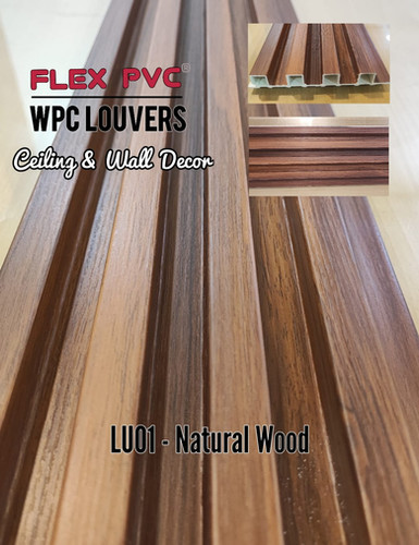 LU01 - Natural Wood WPC Louver | FLEX PVC