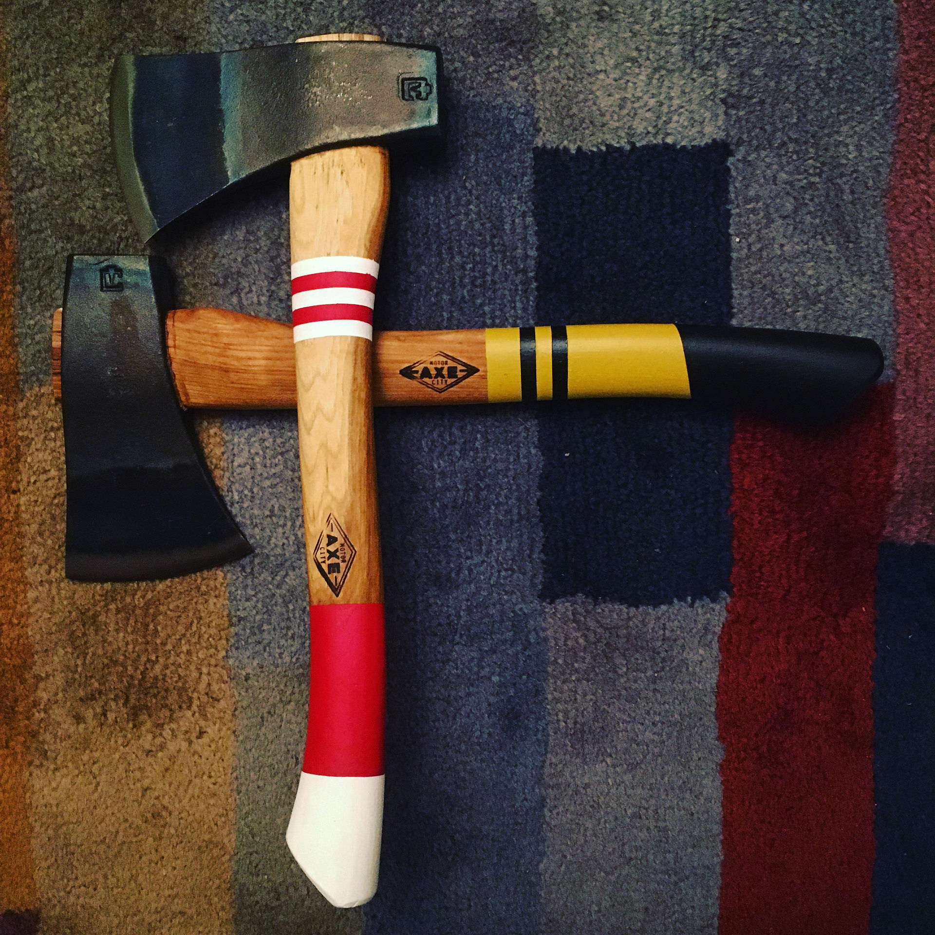 Custom Sports Team Axes and Hatchets from Motor City Axe