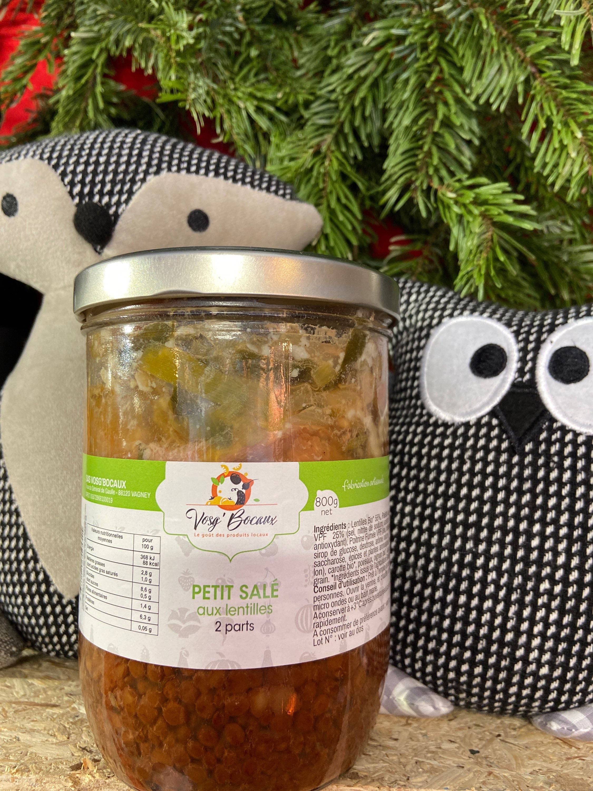 Petit salé aux lentilles 2 parts 800g