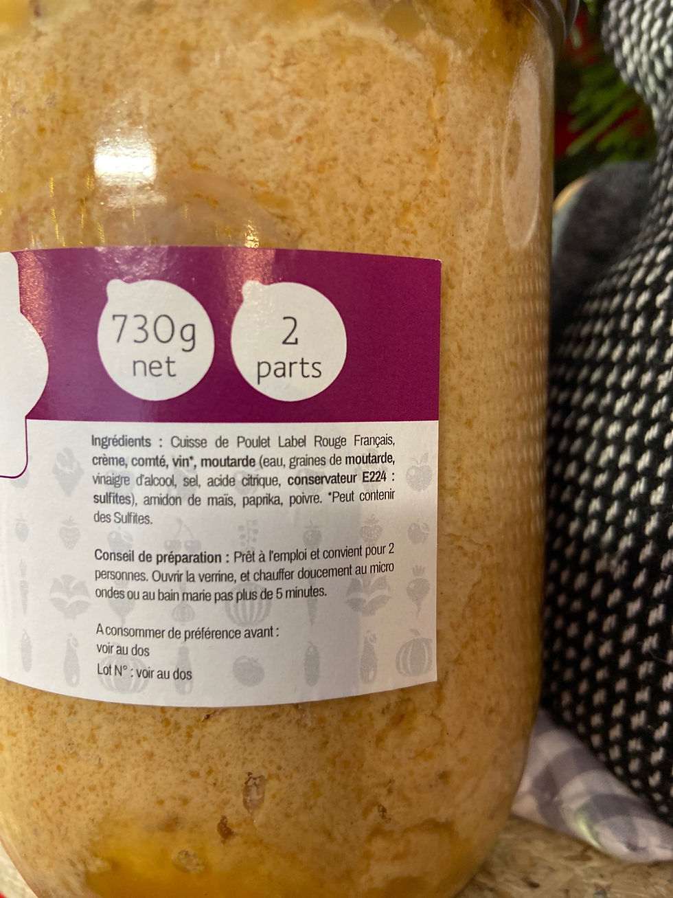 Miniature : Poulet au Comté  2 parts 730g