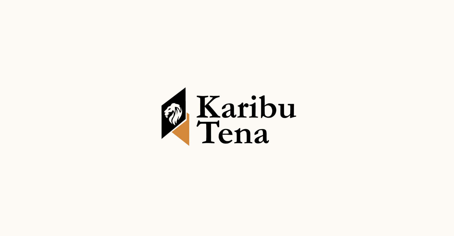Karibu Tena Tours full logo presented on a soft, off-white background.