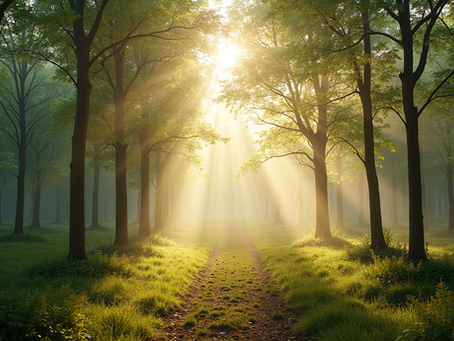 Tranquil forest calm and relaxing
