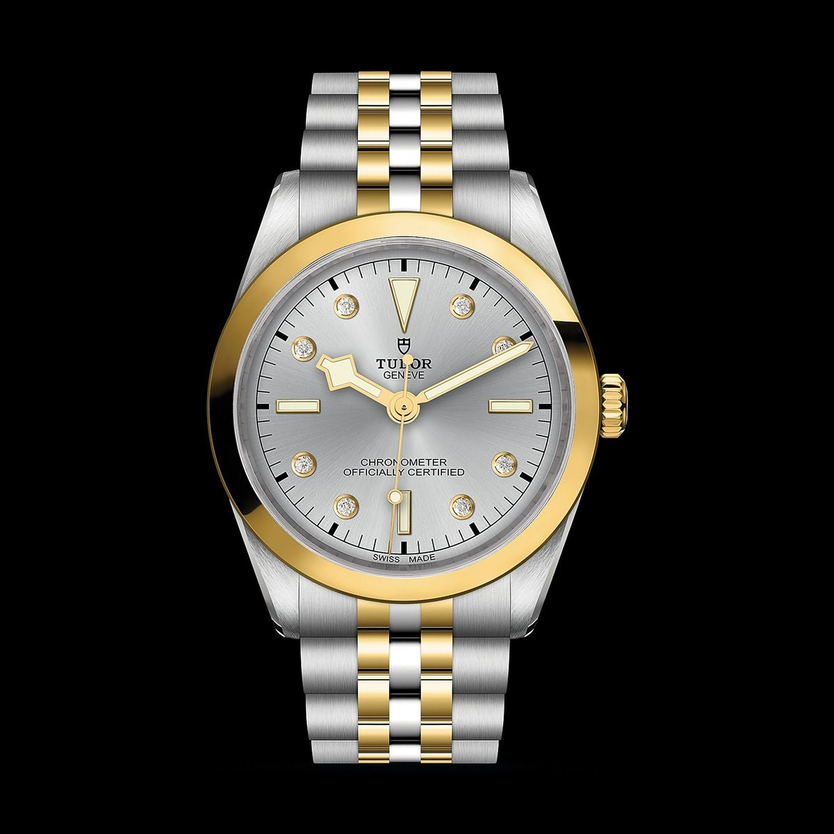 TUDOR Black Bay One 36 S&G M79643-0007 Black Bay 36mm two-tone diver. Authorized TUDOR dealer Freeport Jewelers Curacao.