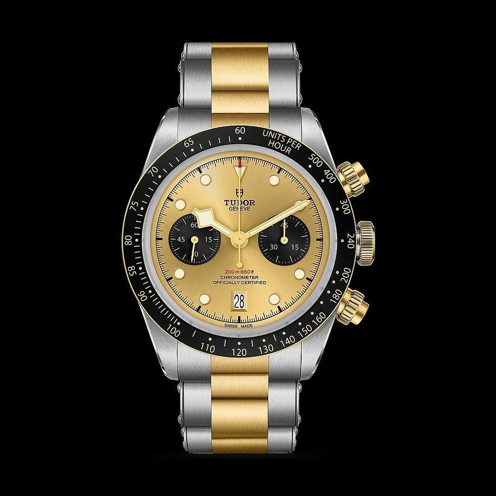 Thumbnail: TUDOR Black Bay Chrono S&G M79363N-0007 two-tone chronograph diver. Authorized TUDOR dealer Freeport Jewelers Curacao.