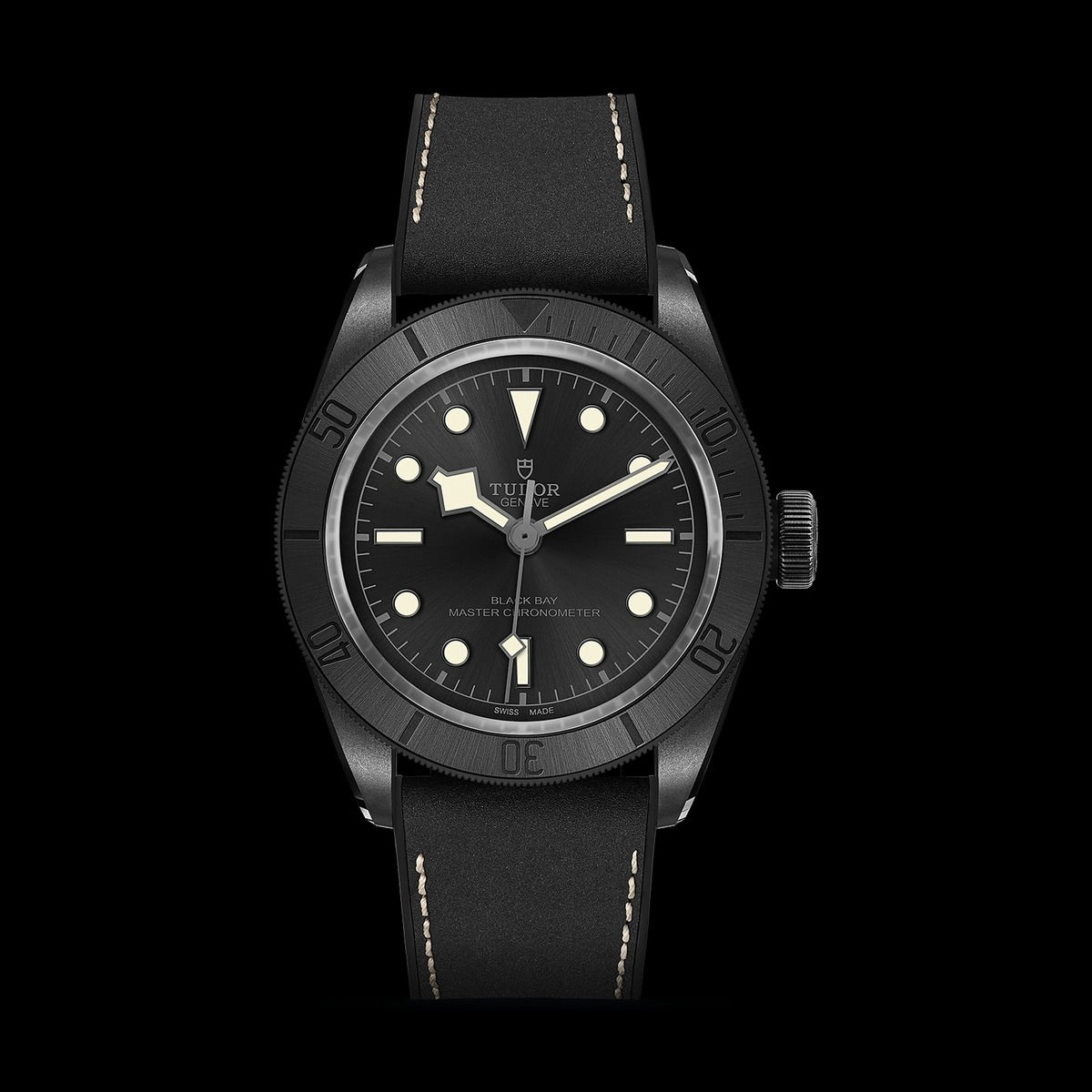 TUDOR Black Bay Ceramic M79210CNU-0001 all-ceramic black diving watch. Authorized TUDOR dealer Freeport Jewelers Curacao.