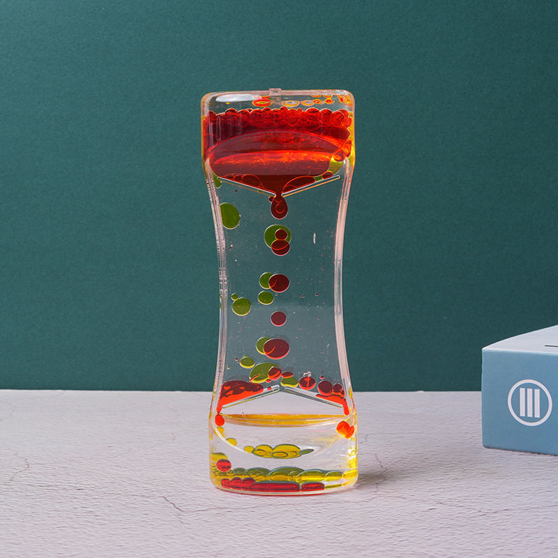 Thumbnail: Dual Color Liquid Acrylic Hourglass Timer Decor