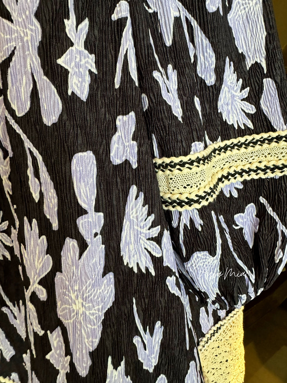 Thumbnail: Ananya Floral Lace-Trim Blouse