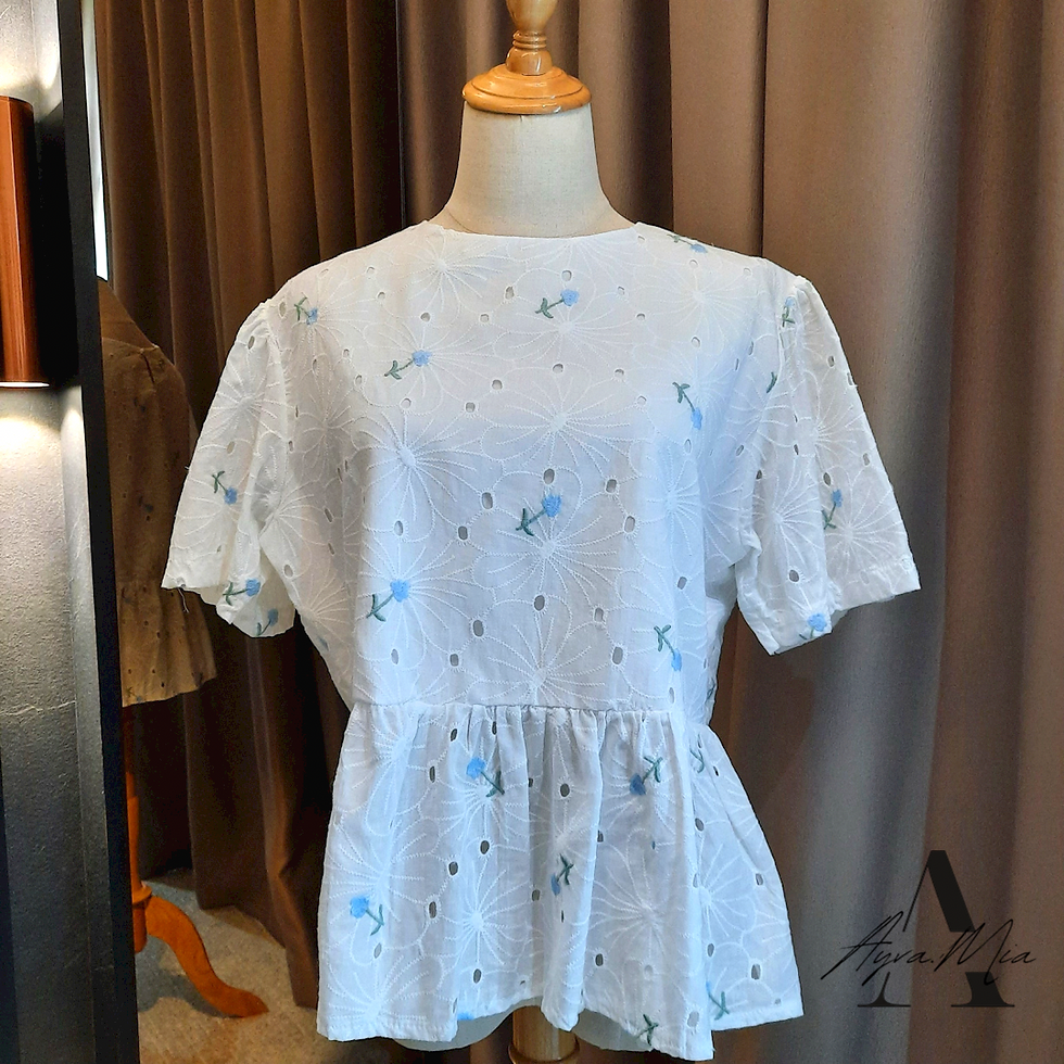 Thumbnail: Blakely Embroidery Eyelet Top