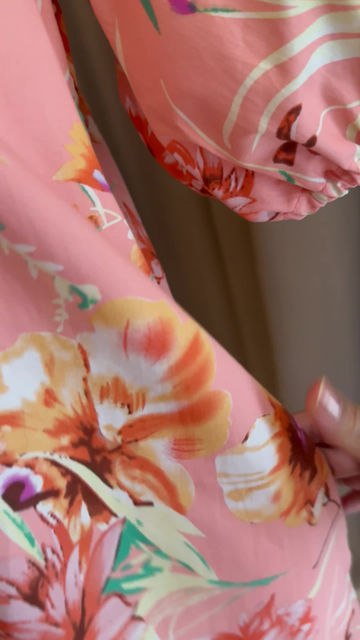 Thumbnail: Tabitha Puffy Sleeve Floral Dress