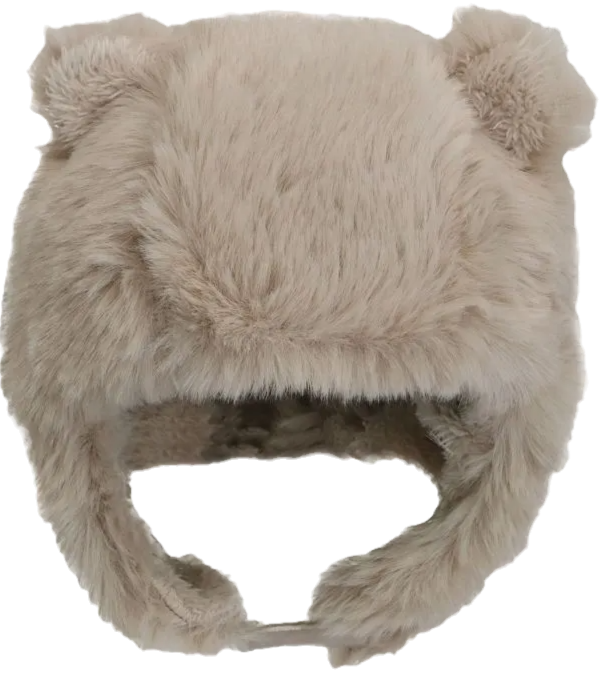 Calikids Faux Fur Bear Hat G Sand W2426