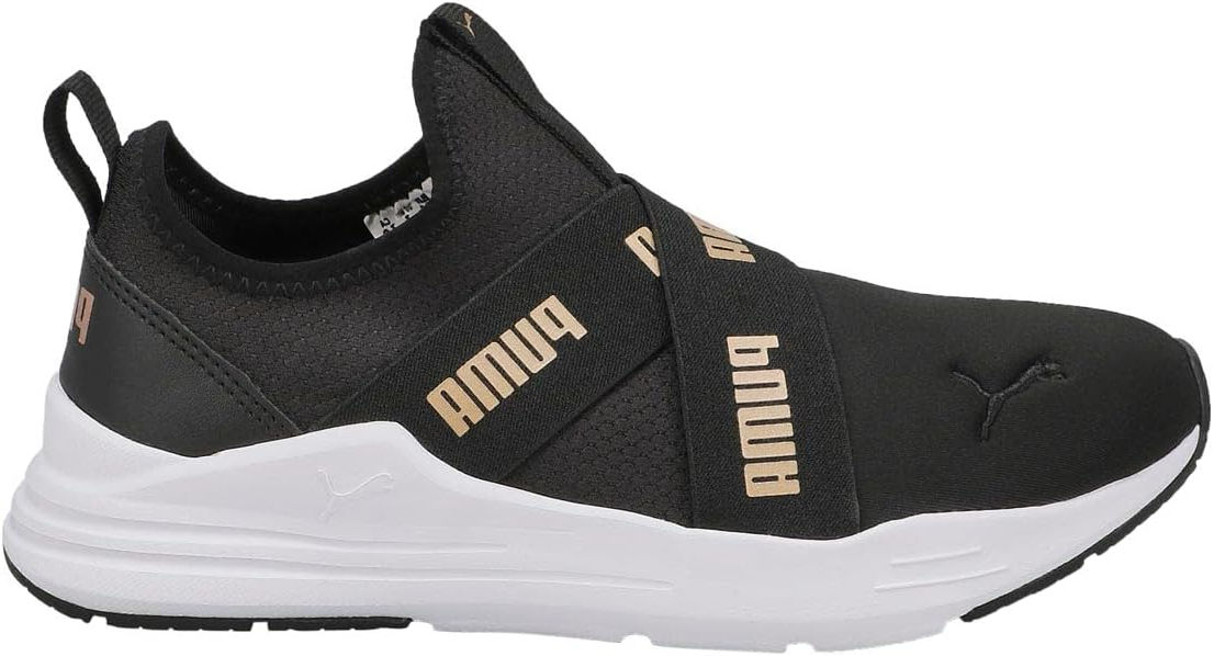 Puma Wired Run Slip On Jr B Black/Team Gold 381993 02