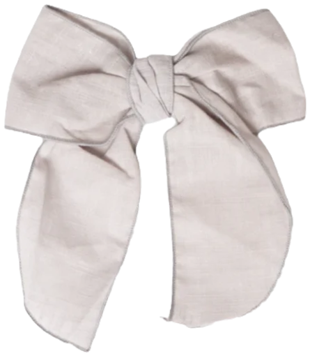 Lox Lion Huge Linen Bow G Grey 30033