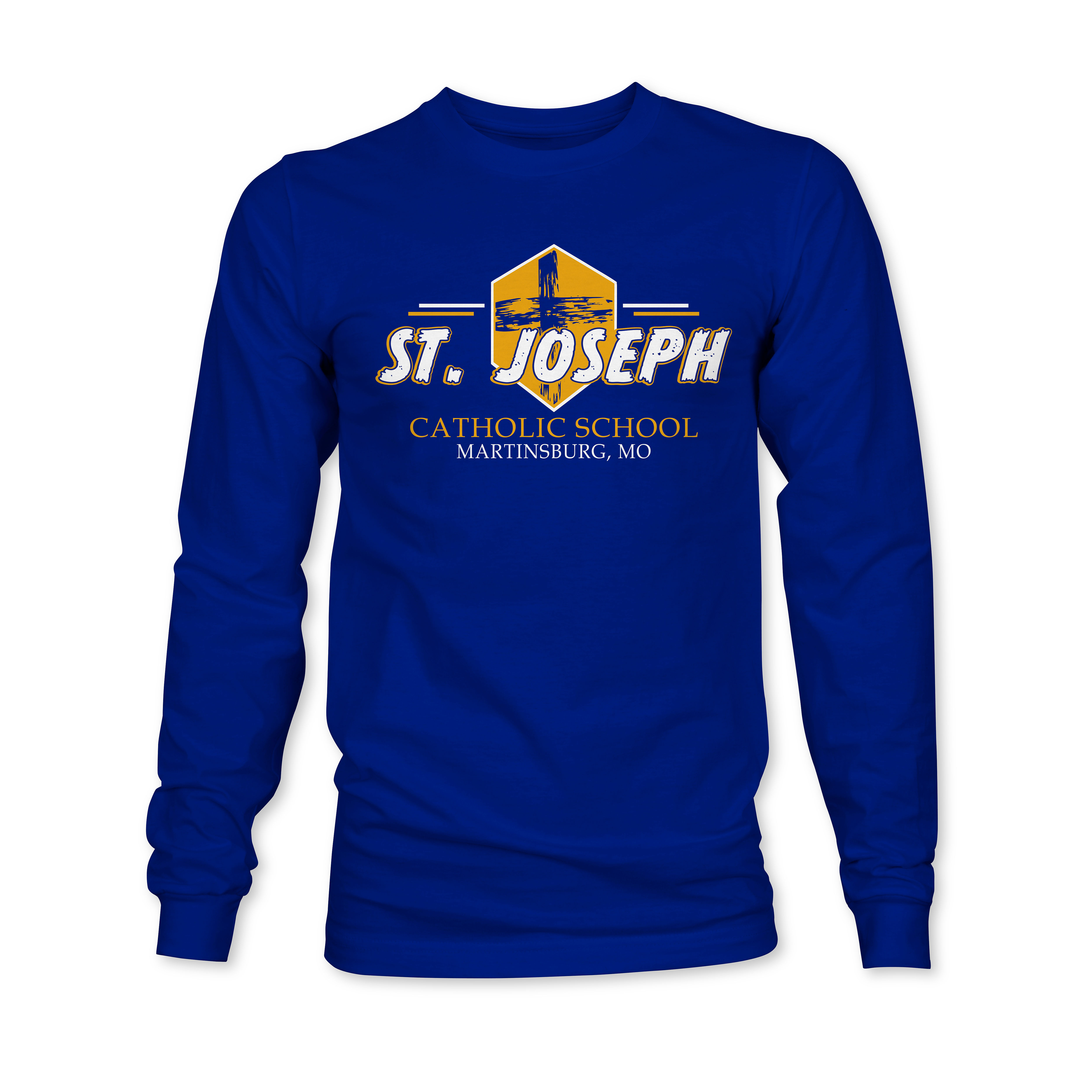 BELLA+CANVAS® Unisex Jersey Long Sleeve Tee Cross Design