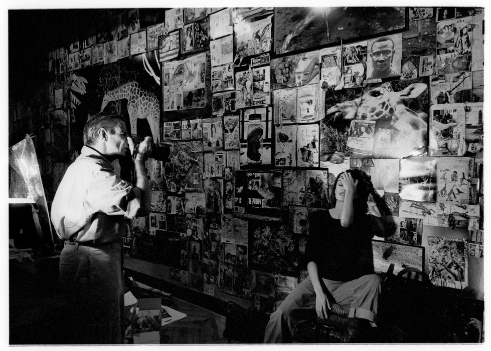 Peter Beard shooting in Paris #3