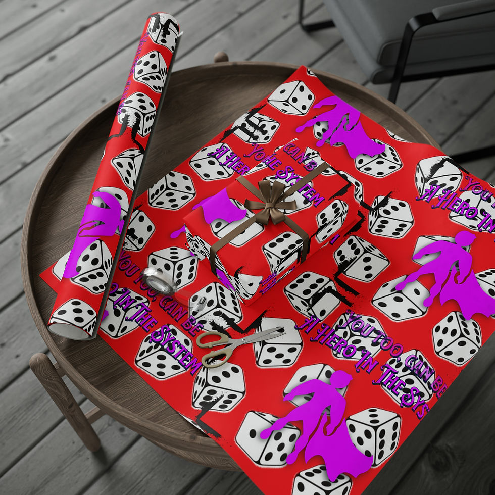 Thumbnail: A Hero In The System Christmas Wrapping Paper