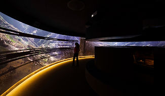 Woman Looking At Panoramic Picture We Are Seediq