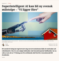 Robothand rör människohand 