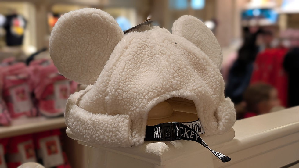 Miniature : Bonnet Disney Mickey Mouse Sherpa Blanc – Disneyland Paris ❄️🐭