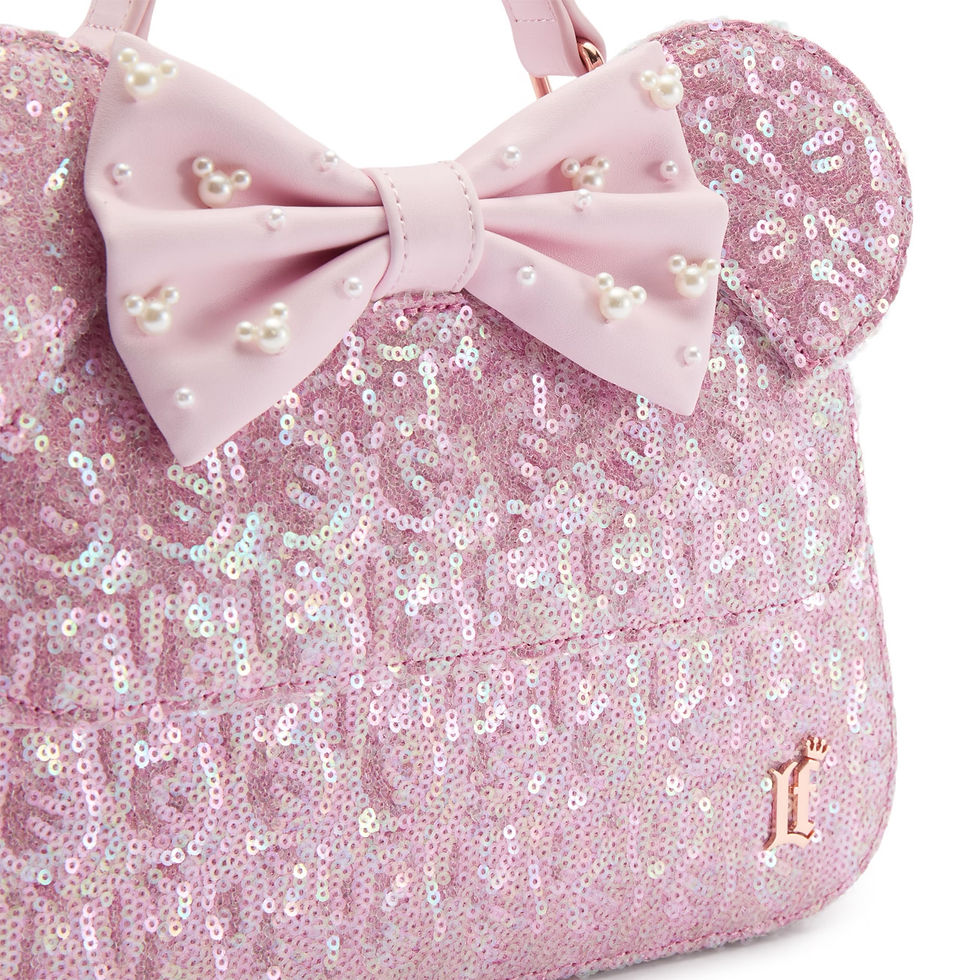 Miniature : Loungefly Sac à bandoulière avec oreilles de Minnie, Rose Pearl