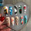 Thumbnail: Jean Michel Basquiat Art Inspired Medium Coffin Nails