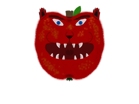 Monster Monday Apple Cat
