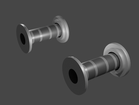 Metal Pipes for Sci-fi Corridor