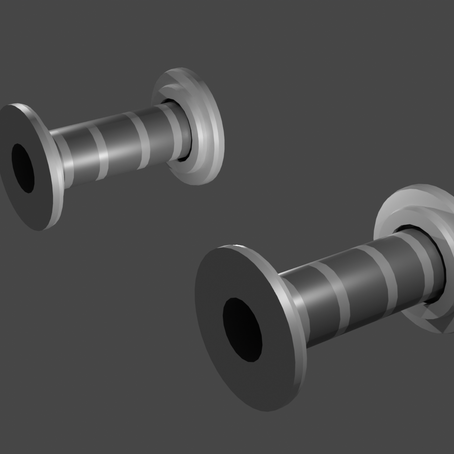Metal Pipes for Sci-fi Corridor