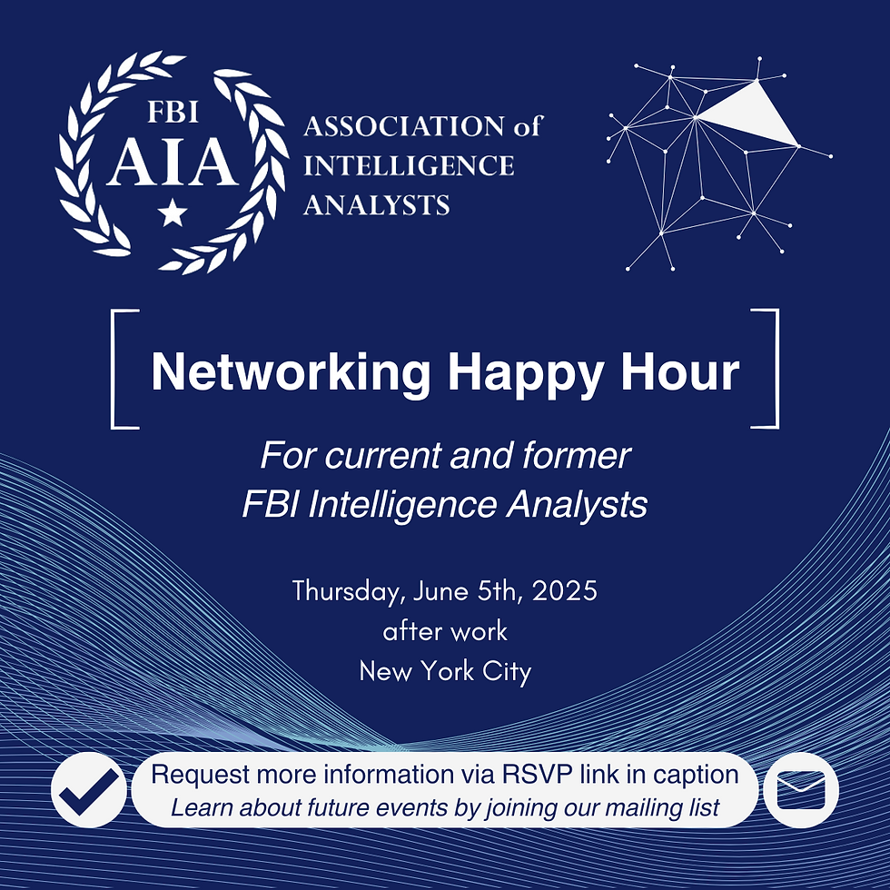 FBI AIA Networking Happy Hour - June 2025 in NYC