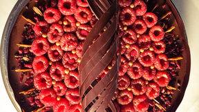 Guilt-free dark chocolate cake