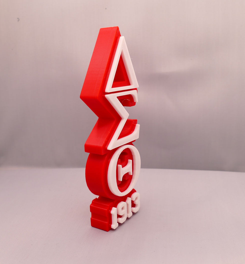 Thumbnail: Delta Sigma Theta 3D Printed Decoration